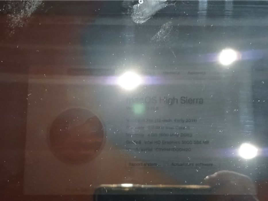 Vand  macbook  pro i5 defect