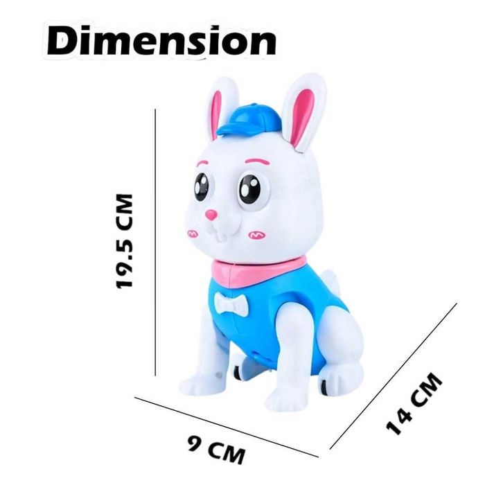 Интерактивна Играчка скачащо и светещо зайче , звукови ефекти