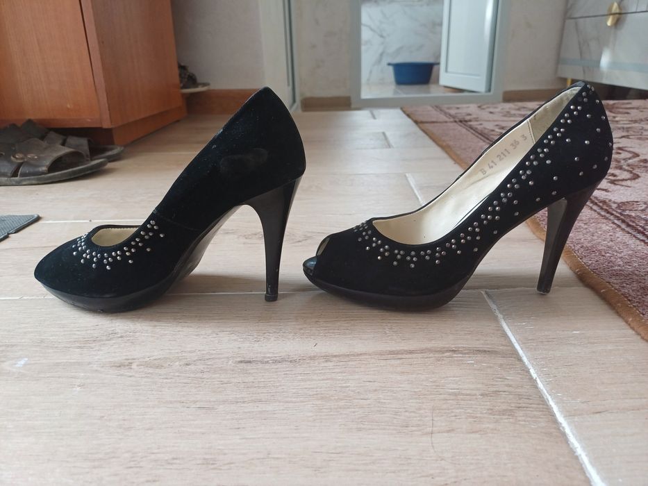 Аяқ киім замш, каблук