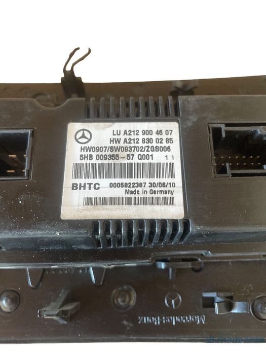 Panou Clima Mercedes-Benz E-Class W212 2009 - > Hw0907/Sw093702/Zgs006