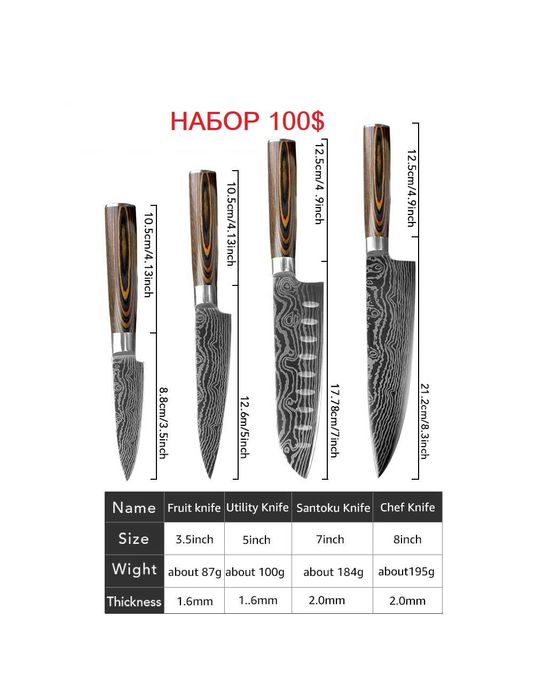 Нож Chef Knife. Japan