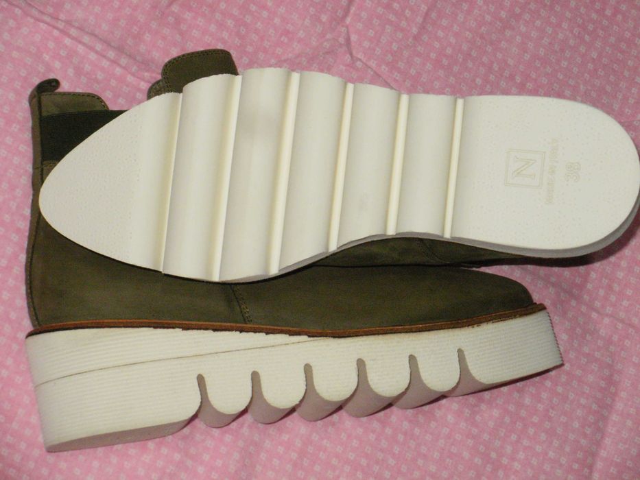 NUDE нови дамски боти естествена кожа 38