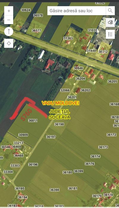Vând teren intravilan Vadu Moldovei 5760mp și extravilan 4200 mp