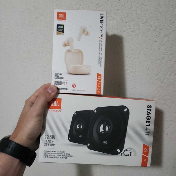 boxe auto  coaxiale si casti jbl live pro plus,noi,sigilate