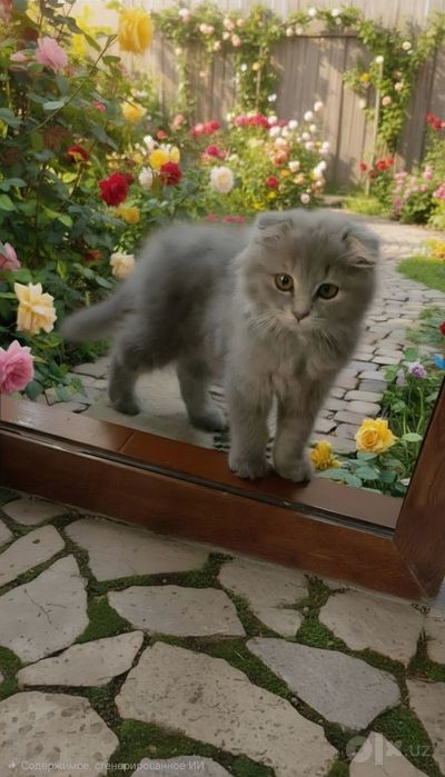 Шотландский вислоухий котенок девочка