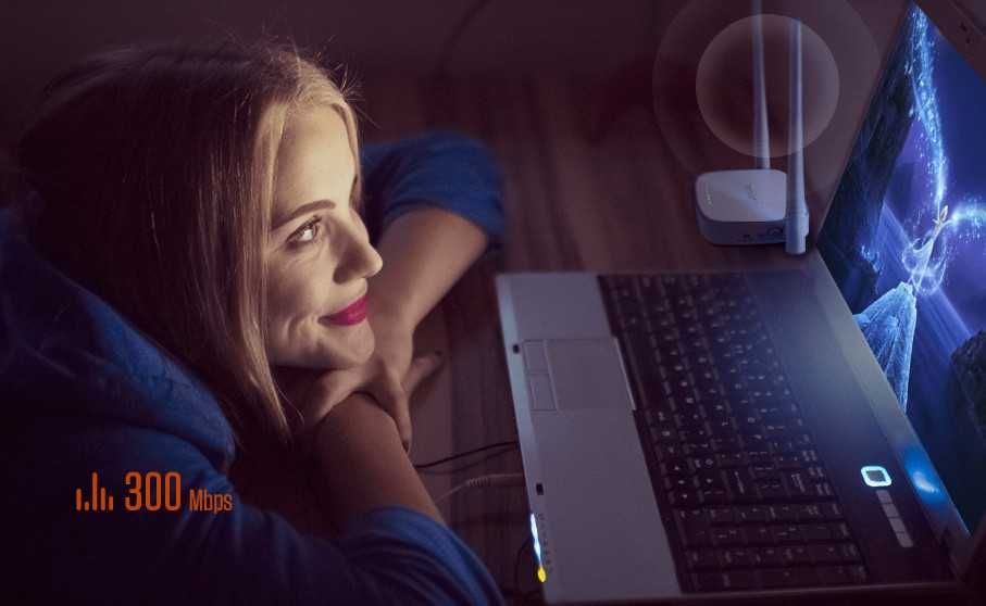 Рутер Tenda D301 V4 300mbps ADSL2+, Wi-Fi модемен