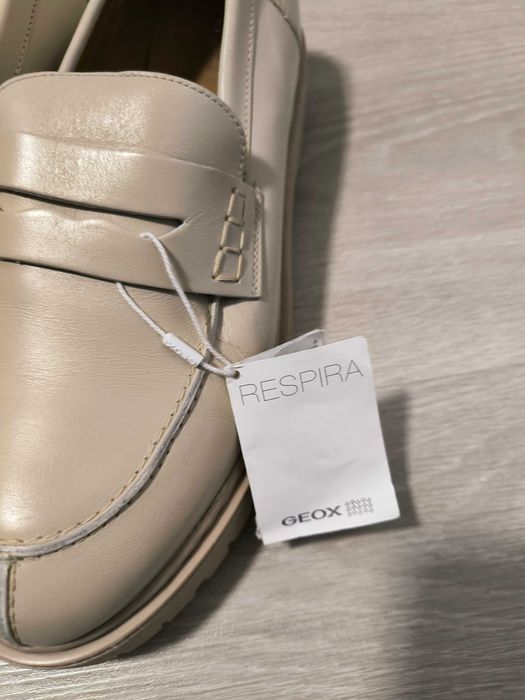 Geox Respira Bleyze Premium дамски бежови мокасини ,номер 41