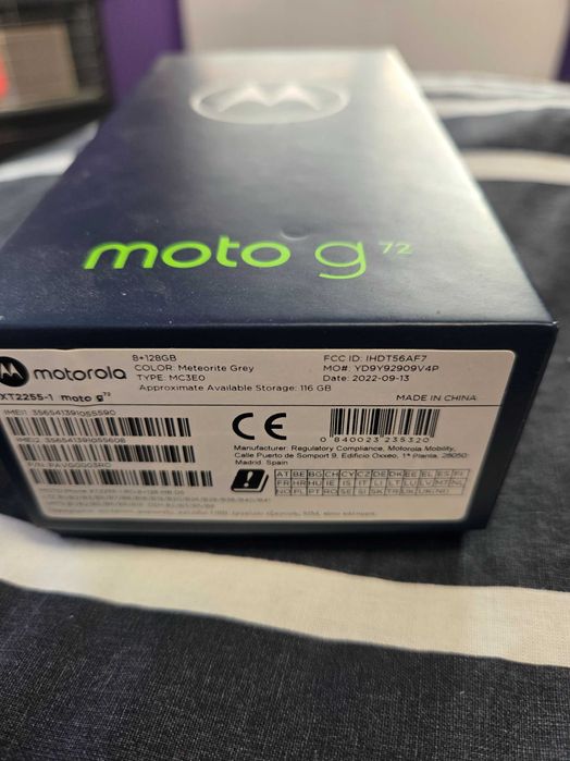 Motorola g72 8gb 128gb