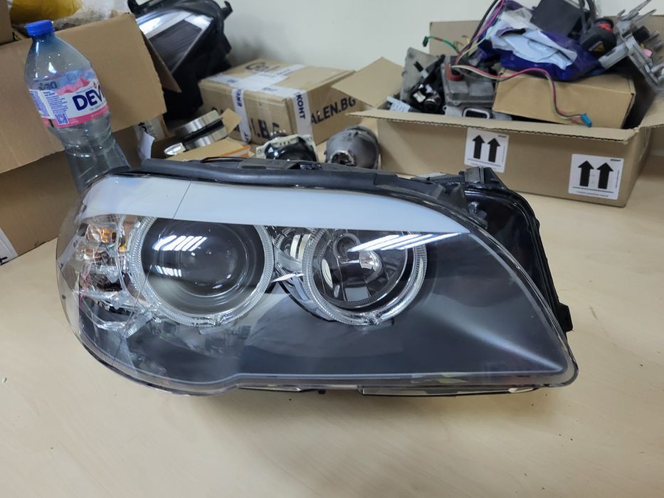 РЕМОНТ Смяна на стъкло на фарове BMW 5 F10 F11 remont smqna na styklo