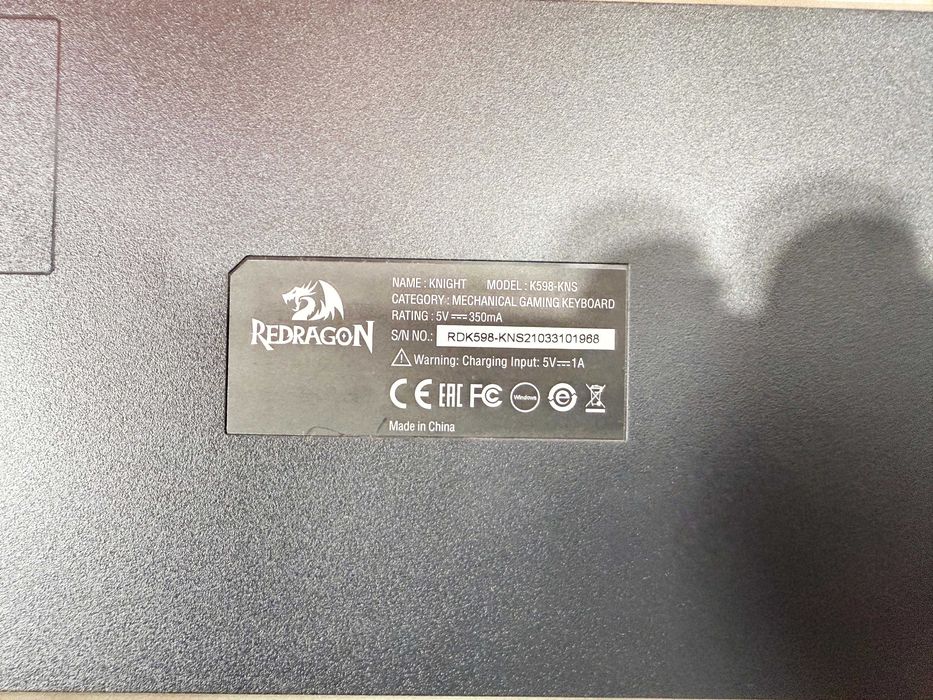 Tastatura Redragon Knight RGB Brown Mecanica 2.4G/USB