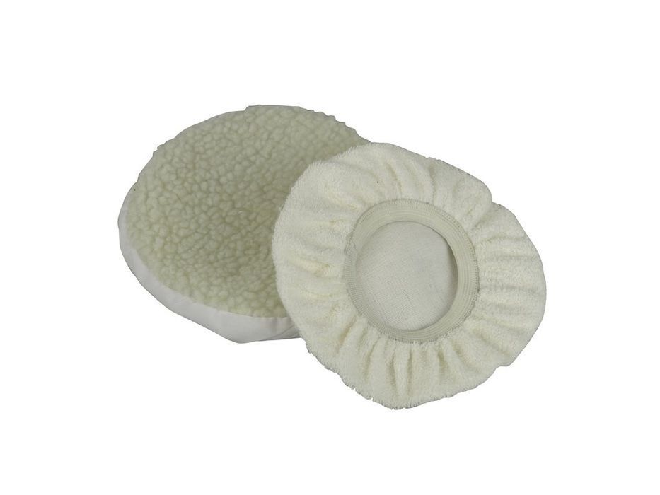 Set 2 rezerve polish auto Carpoint pentru masina de polishat 1717304, 1 husa aspra si 1 husa moale, diametru 245 mm