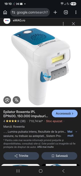 Aparat IPL Rowenta