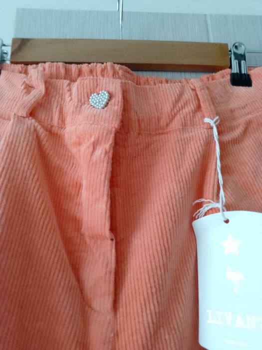 Нови джинси цвят корал Л,ХЛ