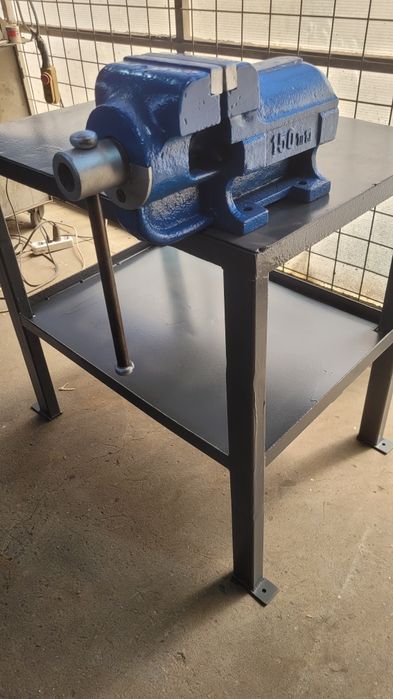 banc lucru masa metalica sudura solida batut fier tabla otel groasa 4