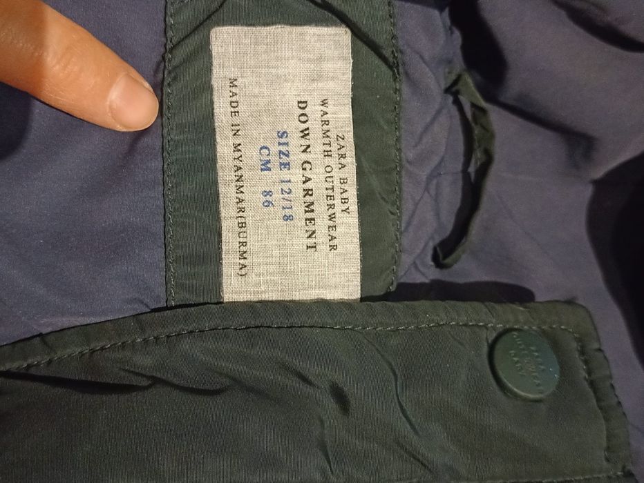 Geaca cu puf zara 86