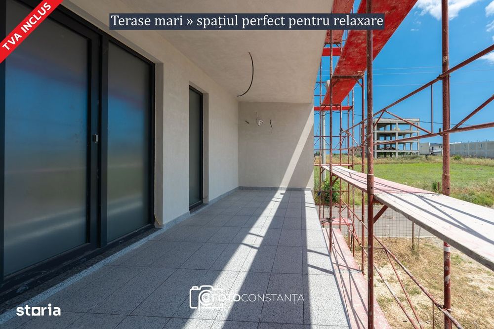 #Apartament cu 2 camere + terasă + grădină și piscină | Costinești