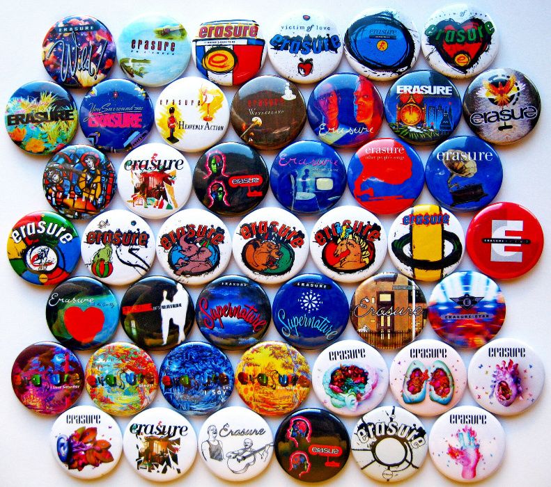 Значки на различни рок, поп и метъл групи 42бр в комплект за 40лв