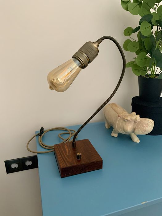 Винтидж настолна рампа с подвижно рамо, димираща