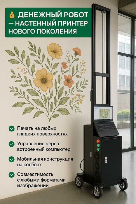 Японский настенный принтер! Принтер для стен