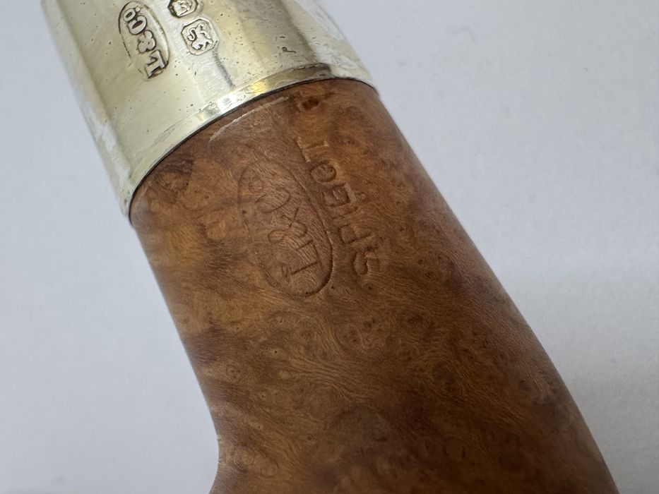 Pipa Loewe & Co London, inele argint. Rara L&Co