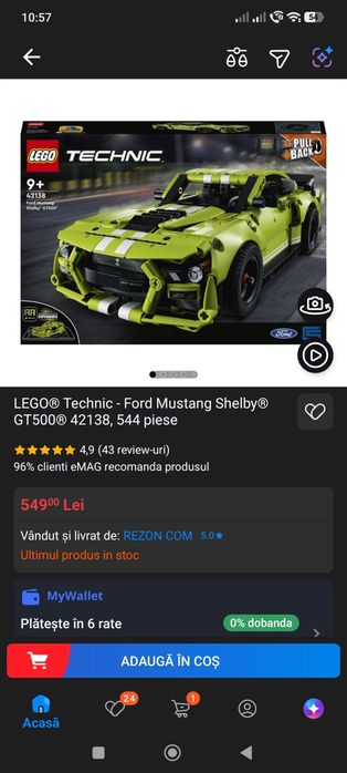 Lego tehnic Ford Mustang