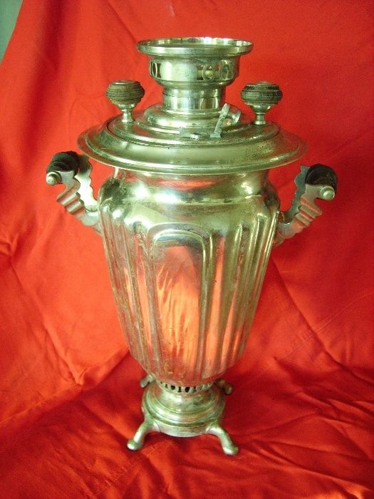 Стар имперски- Тулски самовар на въглища,мед. везна