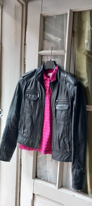 Jacheta dama piele naturala, neagra
