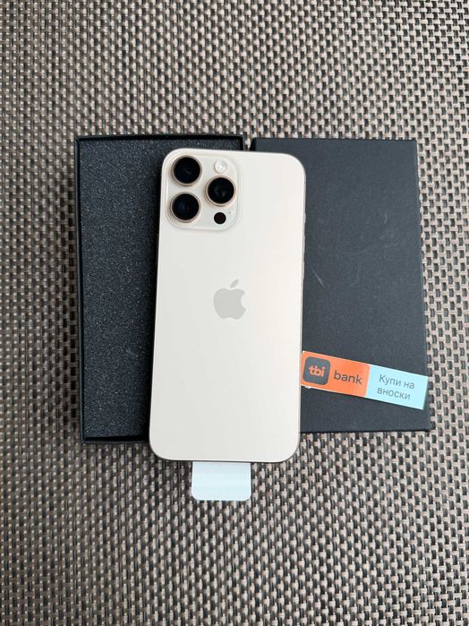 НОВ! iPhone 16 Pro MAX Лизинг от 33€/м Desert Titanium 256GB ГАРАНЦИЯ