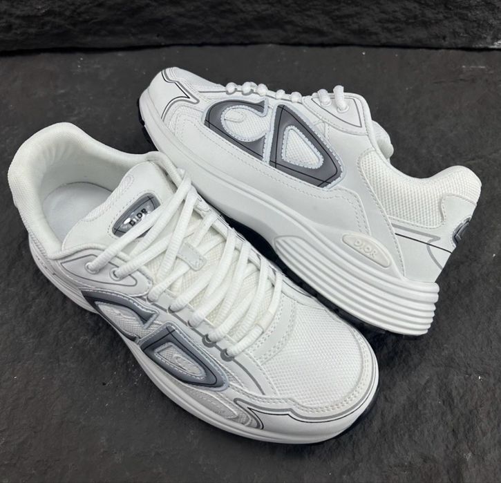 Adidasi Dior B30 White Grey Reflective Low