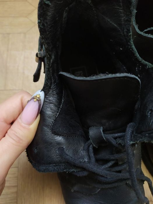 Ботинки кожаные женские