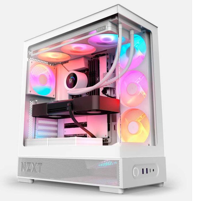 НОВА ! Компютърна кутия NZXT S5 RGB White