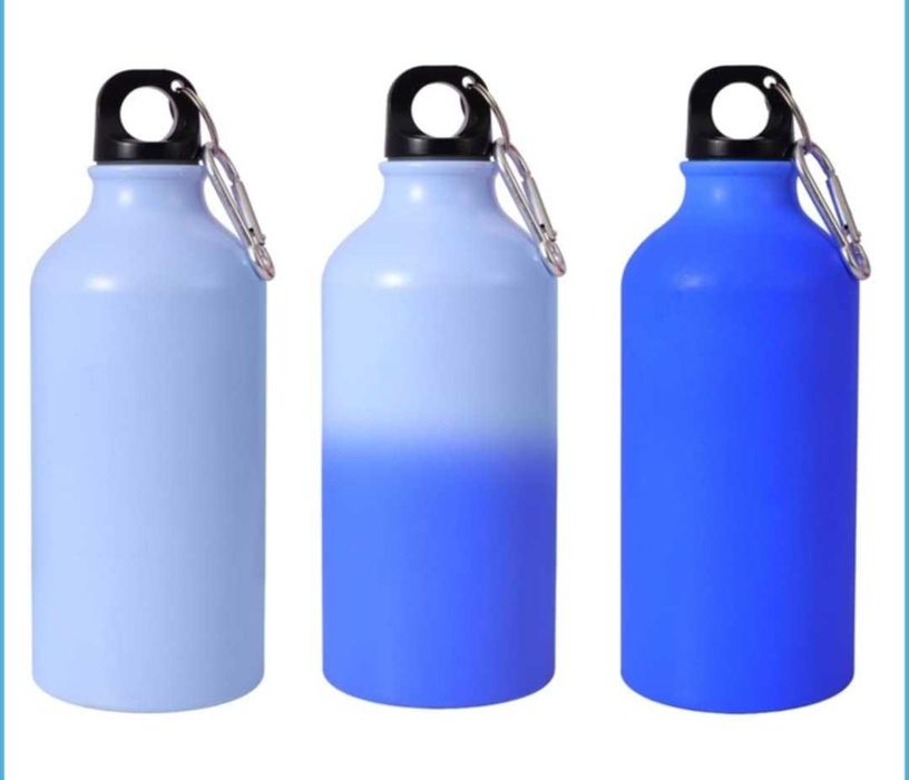 НОВО!Сублимационна спортна бутилка,термочувствителна към студ 500 мл!