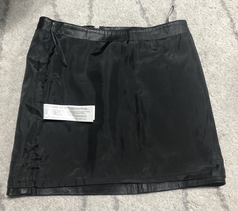 Fusta scurta din piele mango marime 34 fusta piele mango 34 fusta noua