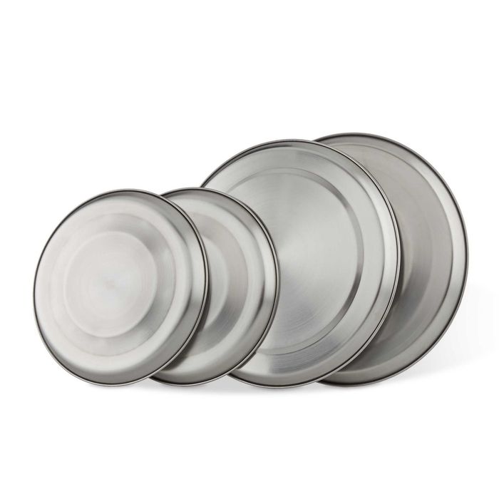 Set 4 capace protectie plita si aragaz din inox in 2 marimi 16 + 20 cm