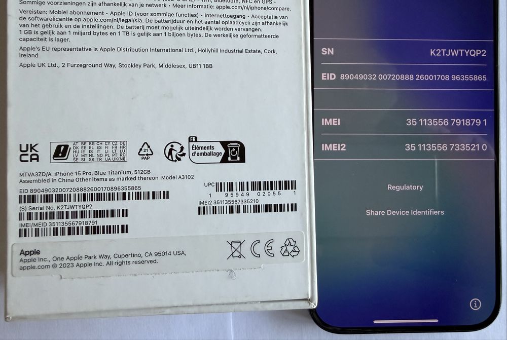 Iphone 15 Pro 512gb Blue Titanium