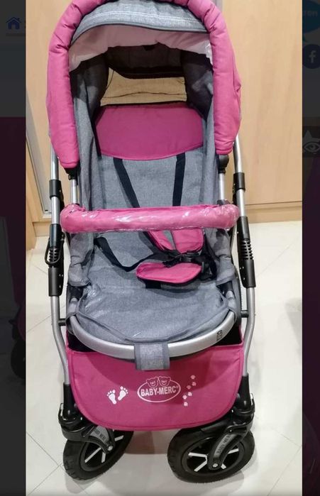 Нова бебешка количка 2в1