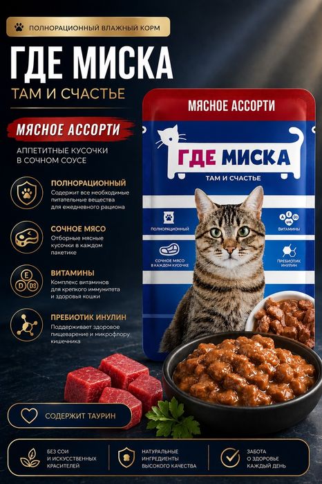 Влажный корм для кошек