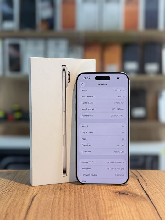 iPhone Air 512Gb White/Baterie98%/Garantie 12 luni @atsgsm.ro