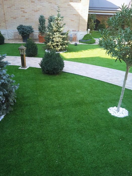 Gazon ekamiz landshaft qilamiz stadion quramiz