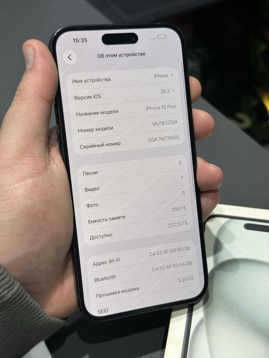 Iphone 15plus 256gb 86%