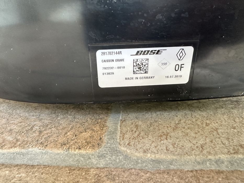 Bose subwoofer Renault Espace, Scenic