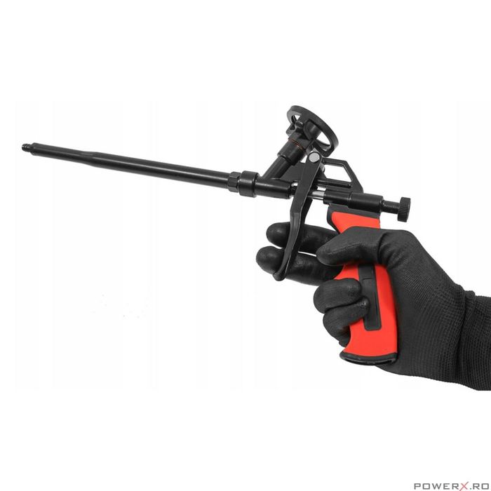 Pistol din metal pentru aplicarea spumei, negru Verke