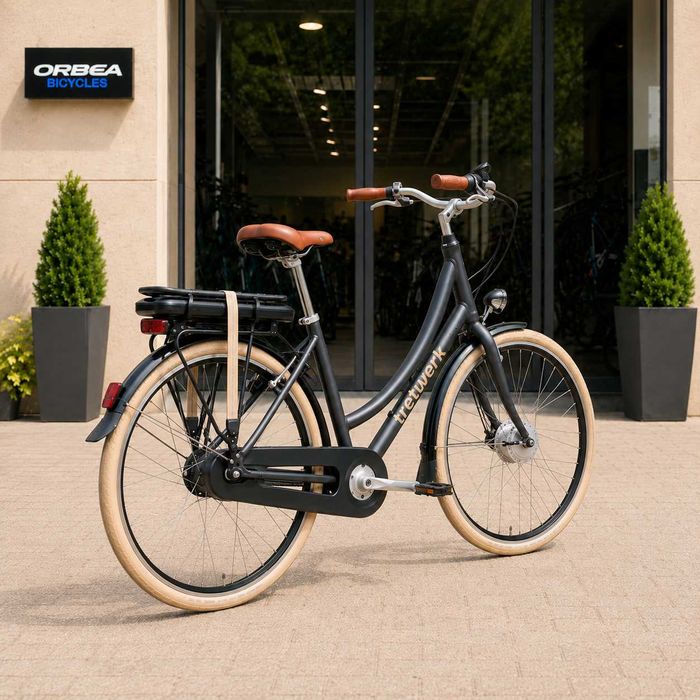 НОВ Електрически Велосипед Tretwerk Aurora E-Bike Black - БЕЗПЛАТНА ДОСТАВКА