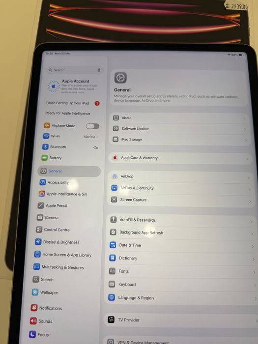 Ipad pro 12.9 6th gen M2