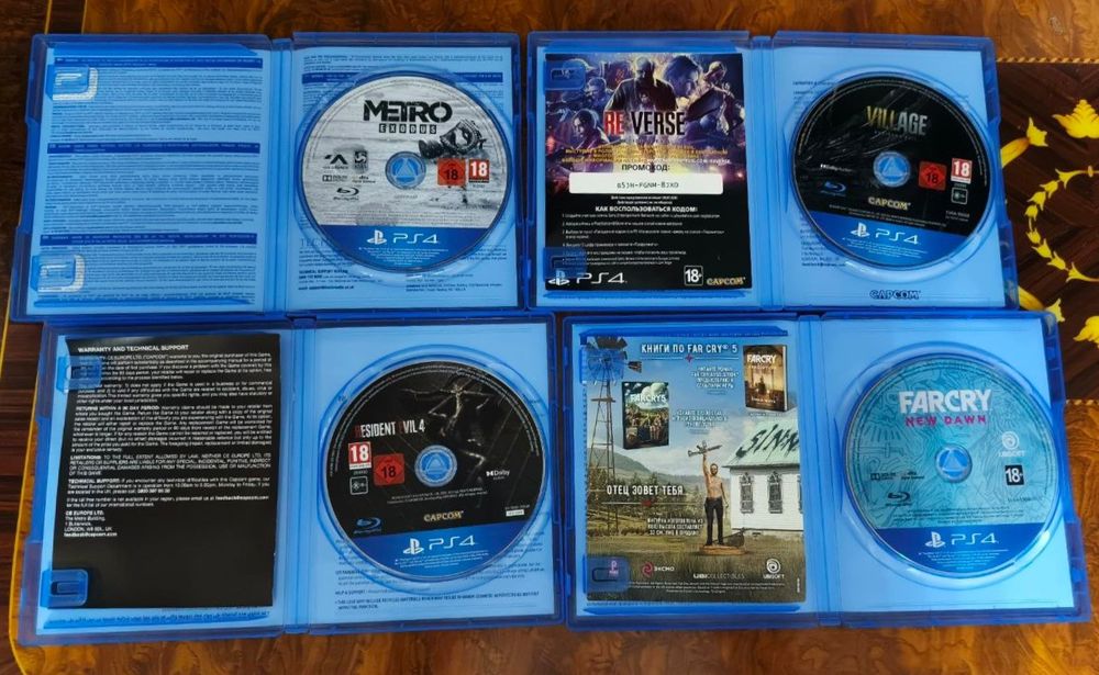 PS4 диски новые, для PS4 и PS5