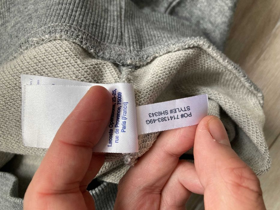 Lacoste LIVE сив суитчър суичър размер L