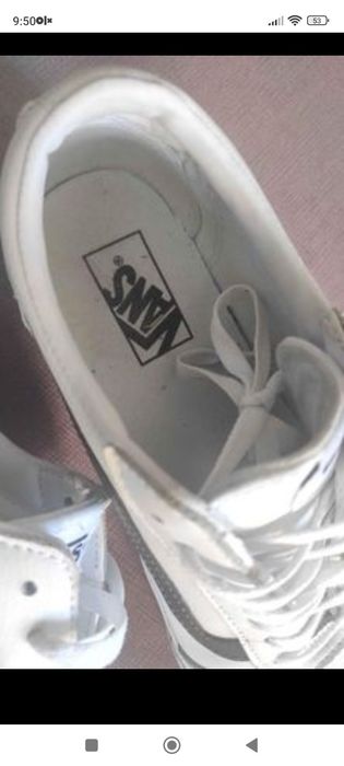 Ванс кецове, бели, естествена кожа 41 номер Vans real leather EU 41