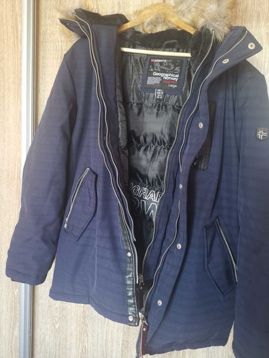 Стилно чисто ново зимно яке с еко пух Geographical Norway.