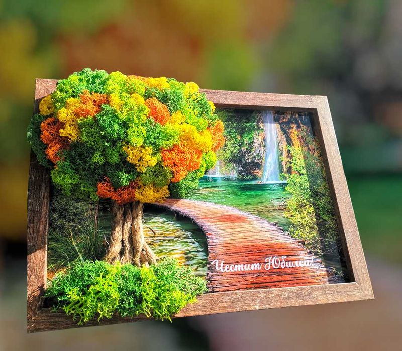 НОВО! Ръчна изработка, пана с естествен скандинавски мъх