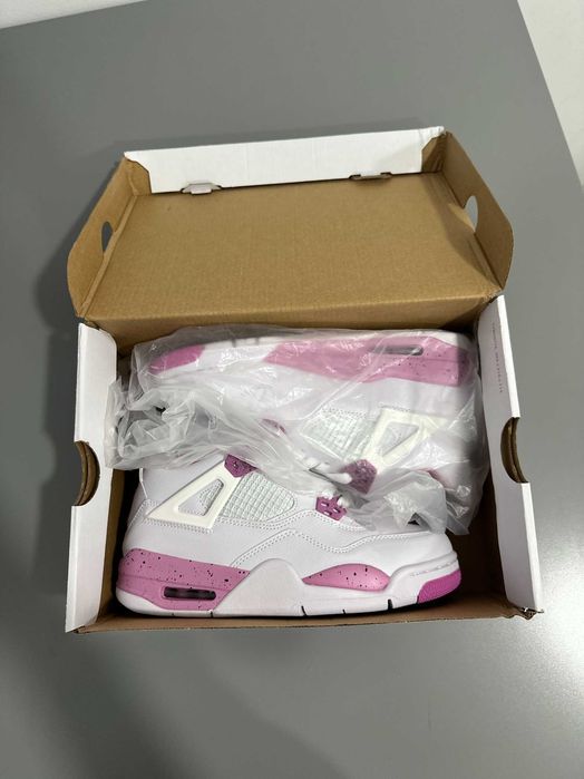 Air Jordan 4 Retro White Pink, marimea 37.5